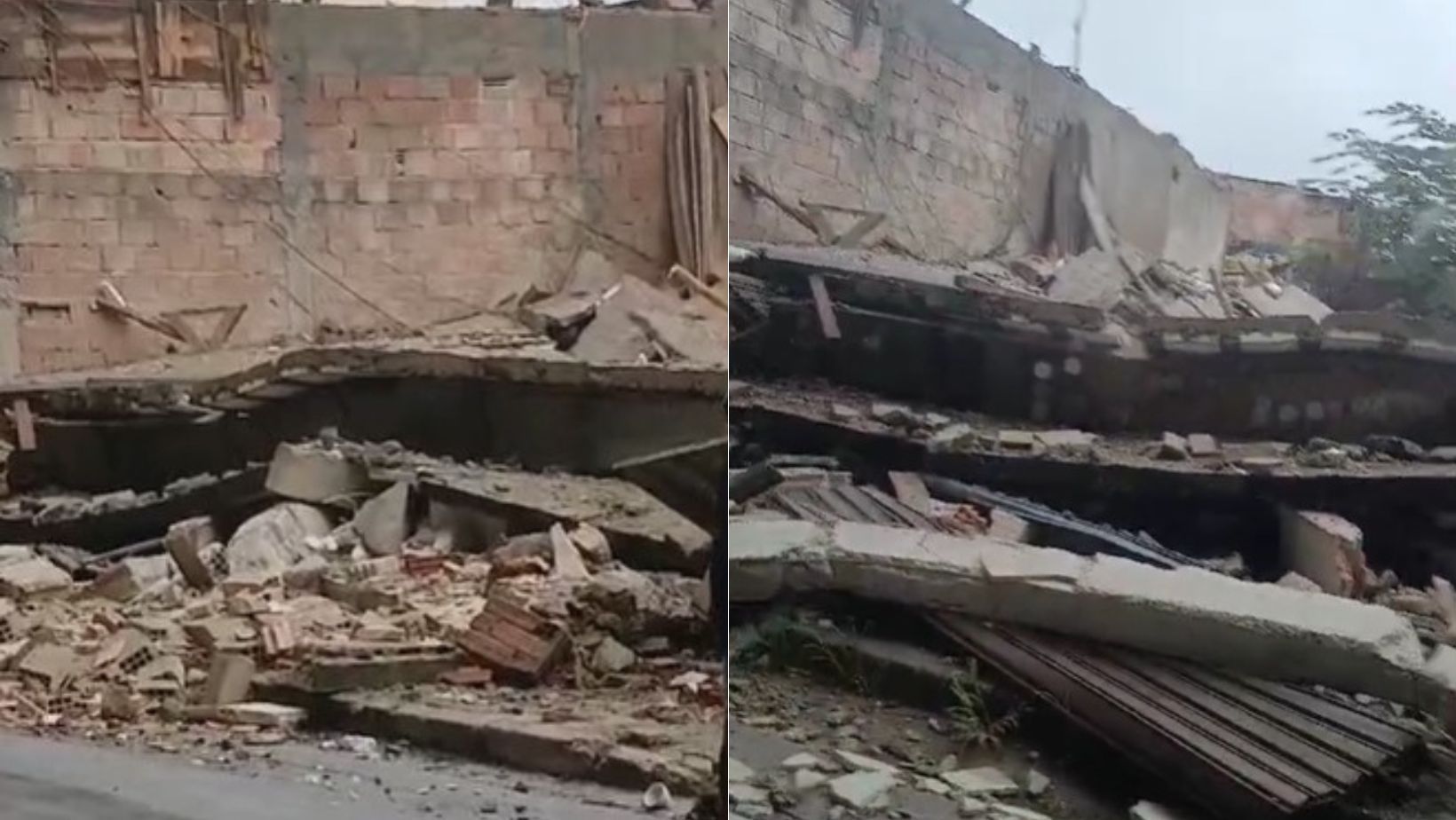 Família que perdeu casa em desabamento no bairro São Gabriel, em BH, recebe ajuda da comunidade