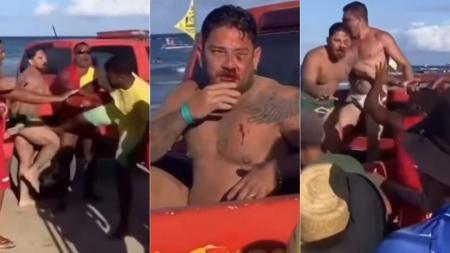 Vídeo: casal de turistas é agredido em Porto de Galinhas após cobrança abusiva de cadeiras