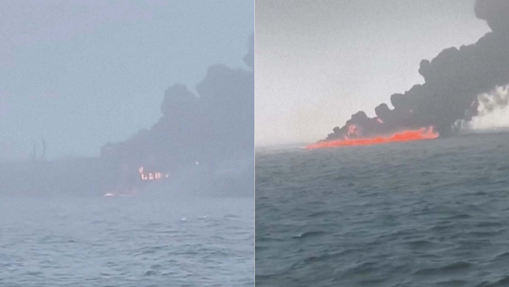 Vídeo: colisão entre petroleiro e navio de carga deixa mais de 30 feridos, na Inglaterra