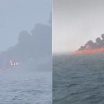 Vídeo: colisão entre petroleiro e navio de carga deixa mais de 30 feridos, na Inglaterra