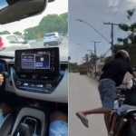 Vídeo: criança é flagrada dirigindo carro e moto em Montes Claros; PC investiga o caso