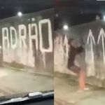 Vídeo: criminoso pula muro com aviso de 'ladrão aqui' para roubar celular no Rio de Janeiro