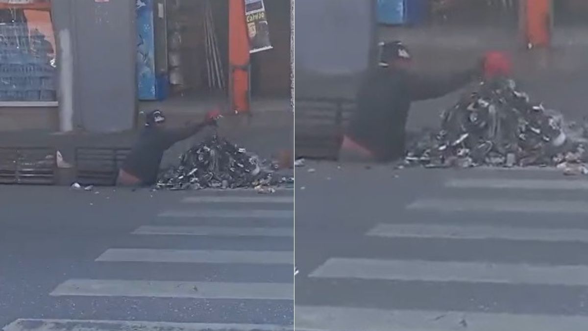 Vídeo: eletricista flagra morador em situação de rua limpando bueiro no Centro de BH