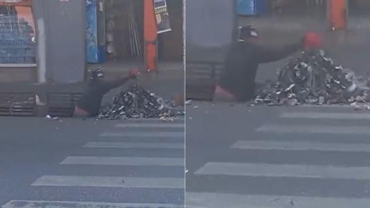 Vídeo: eletricista flagra morador em situação de rua limpando bueiro no Centro de BH