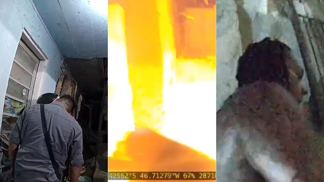 Vídeo: explosão em casa durante ocorrência deixa policiais e bombeiro gravemente feridos em SP