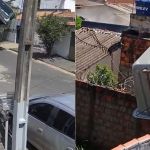 Vídeo: guindaste tomba sobre cinco casas durante instalação de piscina em Uberlândia