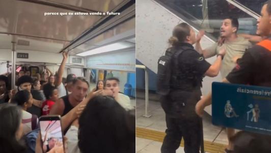 Vídeo: homens se recusam a sair de vagão feminino no metrô do RJ e xingam mulheres: 'Mal amada'
