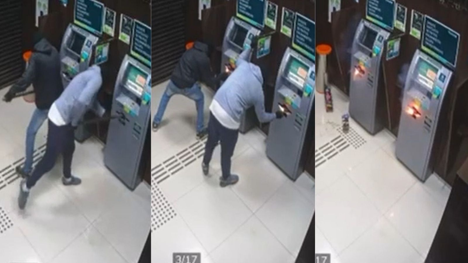 Vídeo mostra criminosos explodindo agências bancárias no Sul de Minas