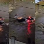Vídeo mostra ex-secretário sendo 'engolido' pela correnteza durante temporal na Bahia