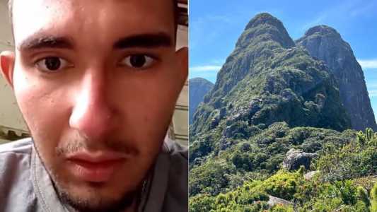 Vídeo mostra jovem encontrado vivo no Pico do Paraná após cinco dias de buscas: 'Foi Deus'