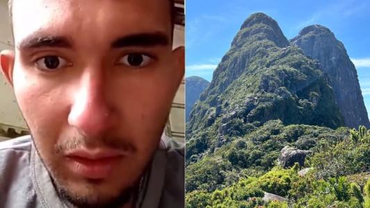 Vídeo mostra jovem encontrado vivo no Pico do Paraná após cinco dias de buscas: 'Foi Deus'