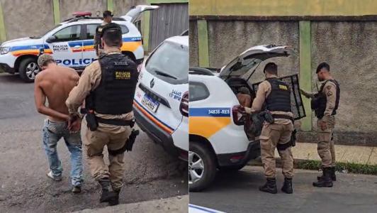 Vídeo mostra momento em que filho que matou o próprio pai em BH é preso