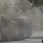Vídeo: ônibus pega fogo no bairro Sion, em BH, e assusta moradores