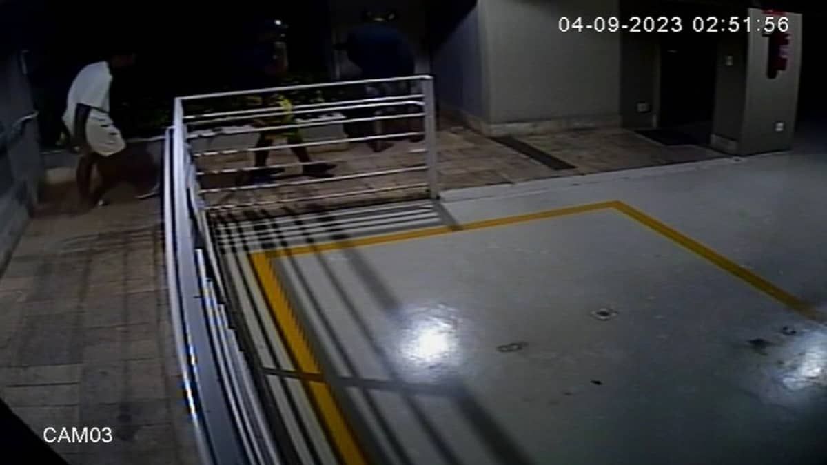 Vídeo: trio entra no prédio do Santo Antônio, Centro-Sul de BH, e furta bicicleta 