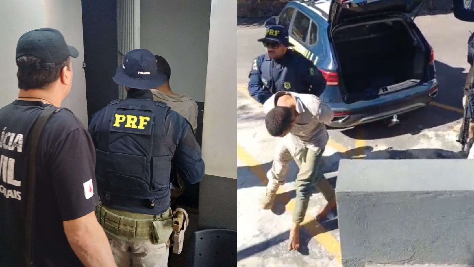 Vídeo mostra novo ‘Lázaro’, membro do CV, sendo preso pela PRF em Minas Gerais
