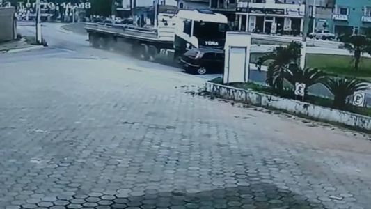 Vídeo mostra o momento do acidente