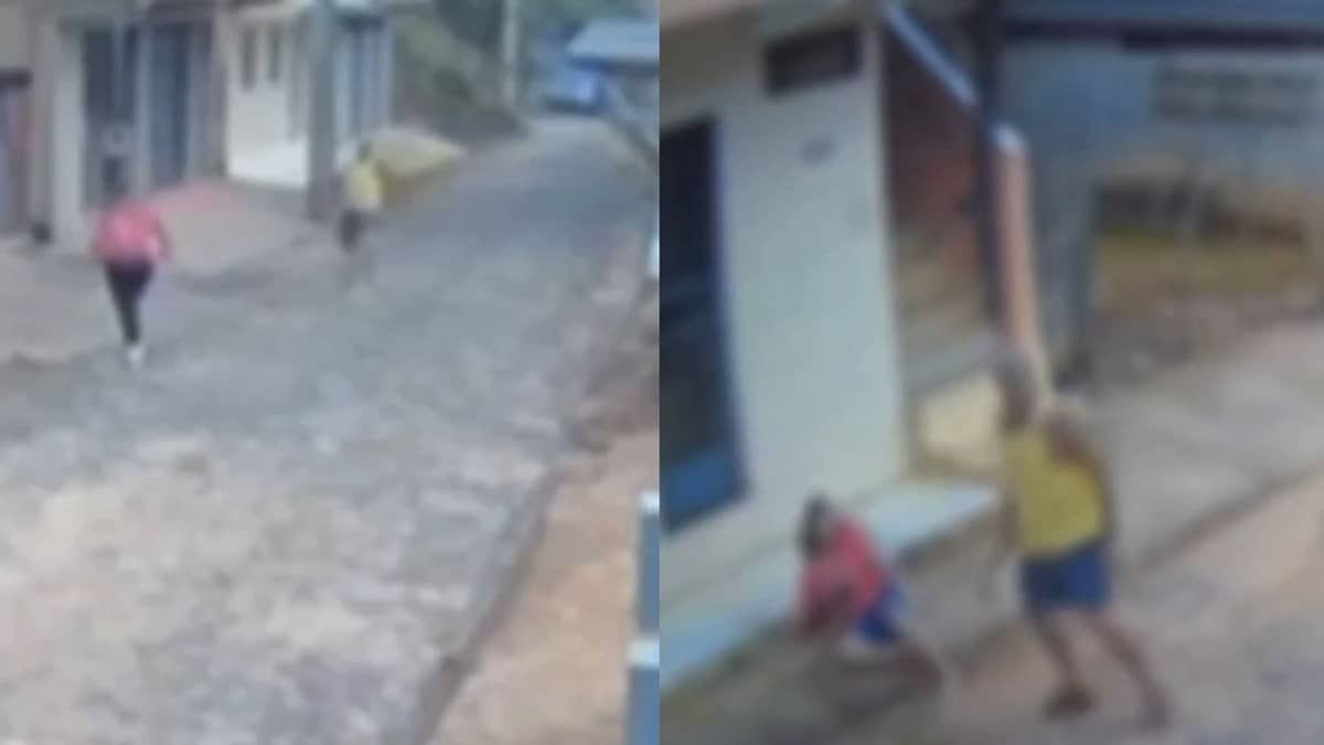 Homem armado com foice invade casa e persegue mulher em Cipotânea (MG); veja vídeo