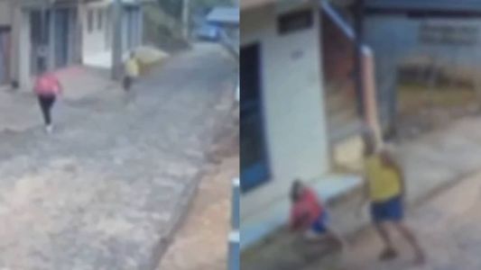 Vídeo mostra suspeito perseguindo duas mulheres em rua de Cipotânea (MG)