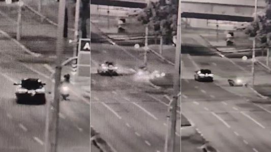 Vídeo: motociclista sem CNH bate em poste na Avenida Antônio Carlos, em BH