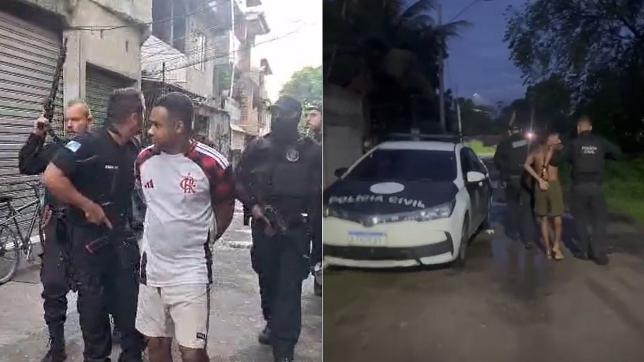 Vídeo: Operação Contenção prende 13 do Comando Vermelho em Duque de Caxias, no RJ