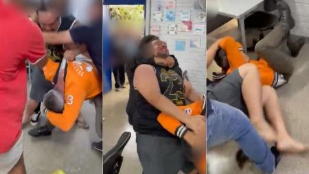 Vídeo: pai invade escola e agride professor após filha ser repreendida por usar celular