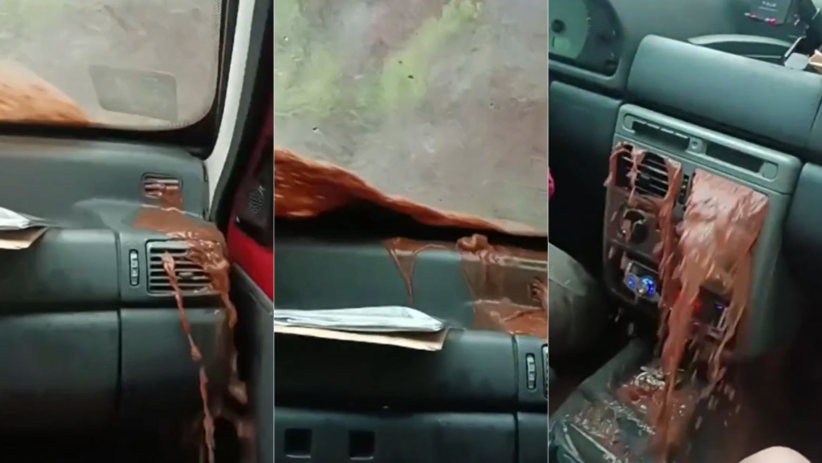 Vídeo: passageira filma desespero após carro ilhado e água jorrar pelas saídas do ar em SP