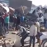 Vídeo: carga de caminhão tombado na BR-381, em Minas, é saqueada; motorista morreu