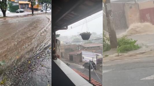Vídeo: temporal com ventos de até 100 km/h provoca estragos em Belo Horizonte