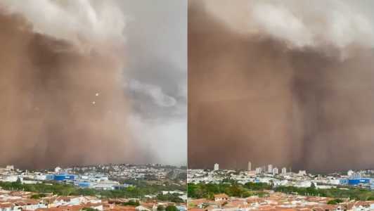 Vídeo: temporal em São Paulo levanta nuvem gigante de poeira e deixa centenas sem energia