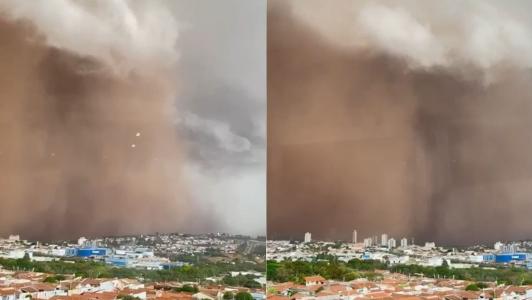 Vídeo: temporal em São Paulo levanta nuvem gigante de poeira e deixa centenas sem energia