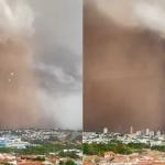 Vídeo: temporal em São Paulo levanta nuvem gigante de poeira e deixa centenas sem energia