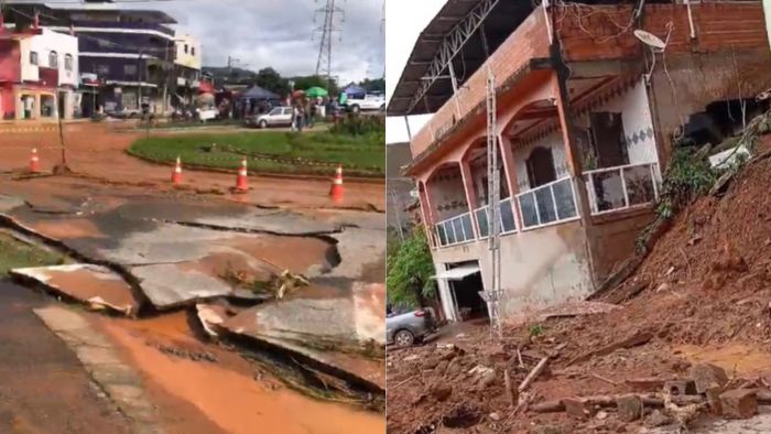 Tromba d'água matou uma criança e outras duas pessoas em Ipatinga, em MG; barrancos desabaram em diversas casas.