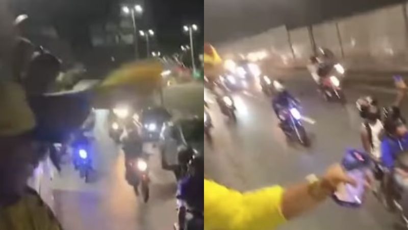 Cruzeirenses recepcionam torcida do Sport em BH antes de jogo contra o Atlético