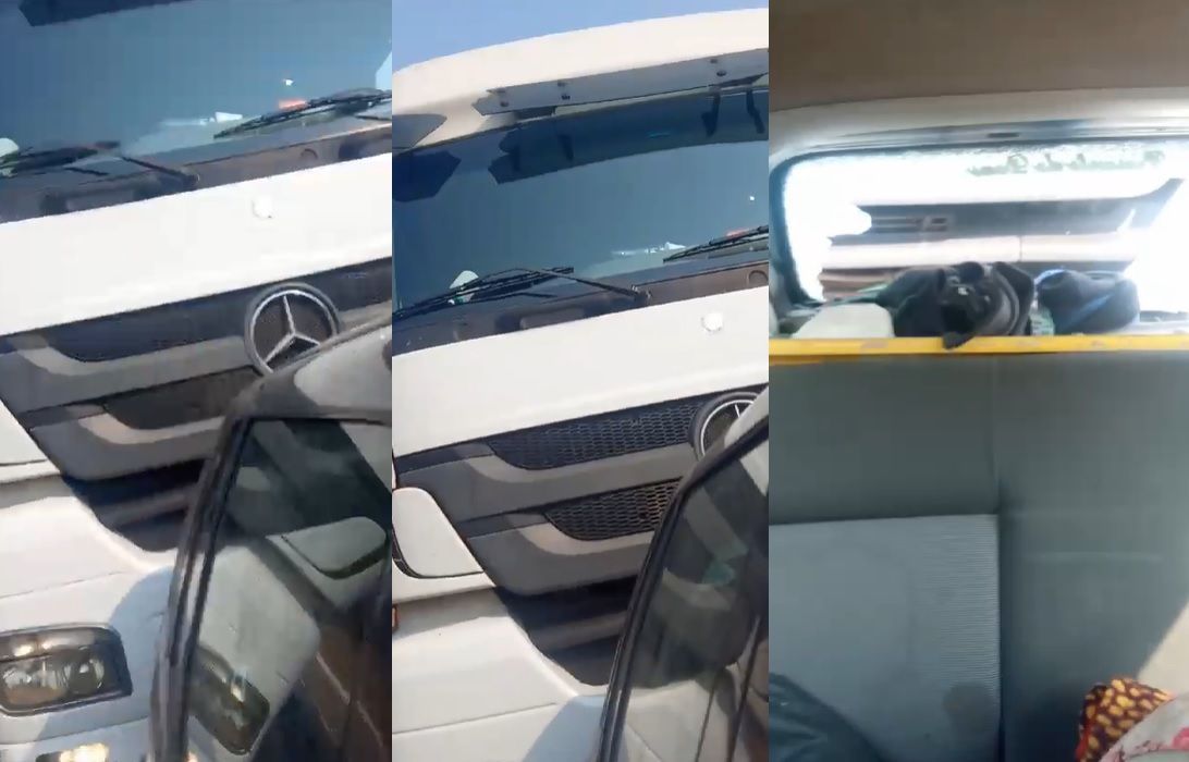Vídeo mostra perseguição entre caminhão e carro que terminou no Anel Rodoviário, em BH