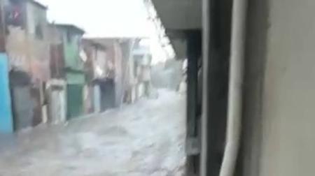 Vila Samag também registrou alagamento em Contagem