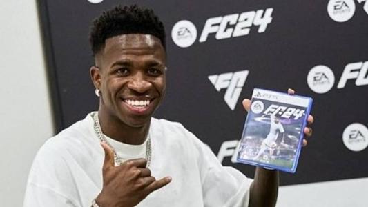 Vini Jr. com a versão especial do EA FC 24
