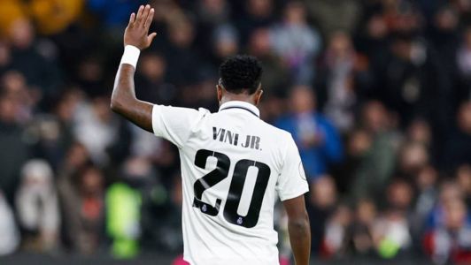 Vini Jr marcou o terceiro gol do Real Madrid no clássico contra o Atlético de Madrid