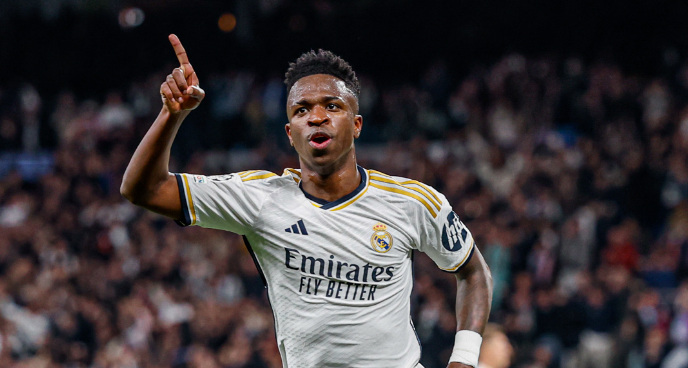 Vini Jr. marca, Real Madrid empata com Leipzig e avança às quartas da Champions