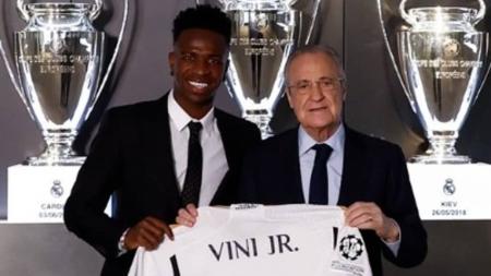 Vini Jr. renovou com o Real Madrid nesta terça-feira (31)
