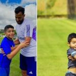 Cruzeiro recria foto de Henrique Dourado com o filho após oito anos