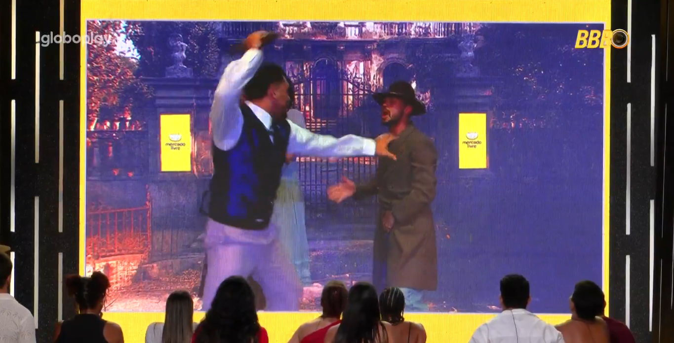 Vinícius agride João Gabriel em novela do BBB 25 e web reage: 'contratem'