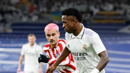 Vinicius Jr marcou um dos gols do Real Madrid no jogo contra o Atlético de Madrid, pela Copa do Rei