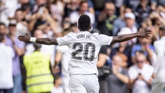 Vinicius Júnior fez gol na partida contra o Atlético de Madrid, pela Copa do Rei