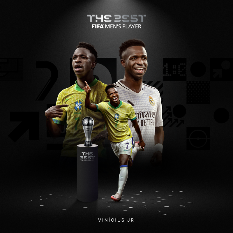 Vini Jr. vence o The Best da Fifa, e Brasil volta a ter o melhor do mundo após 17 anos
