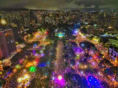 As atrações da Virada da Liberdade acontecem no entorno da Praça da Liberdade em BH