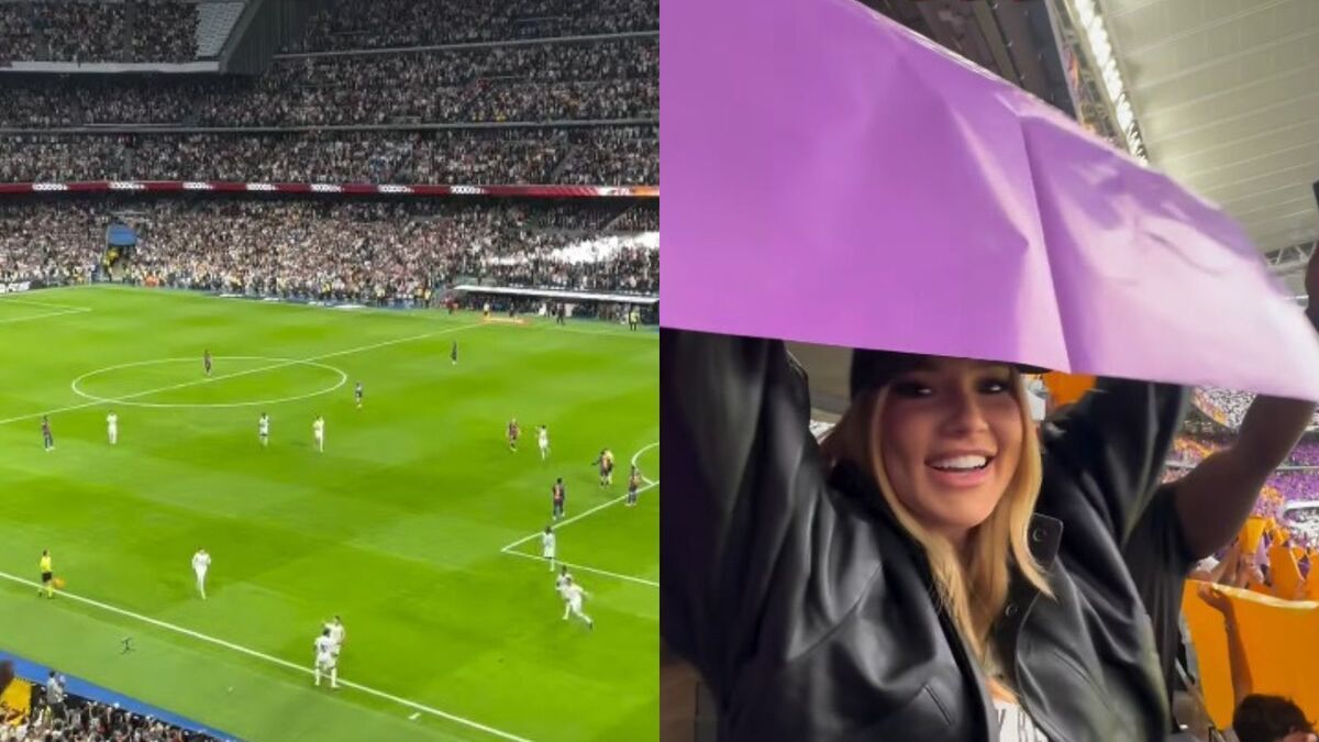 Na Espanha pela 4ª vez, Virginia Fonseca vibra ao ver Vini Jr. jogar e vencer partida
