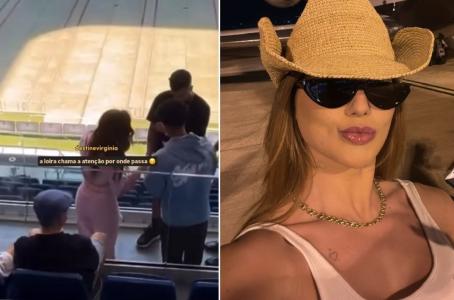 Virginia é chavecada no estádio do Real Madrid