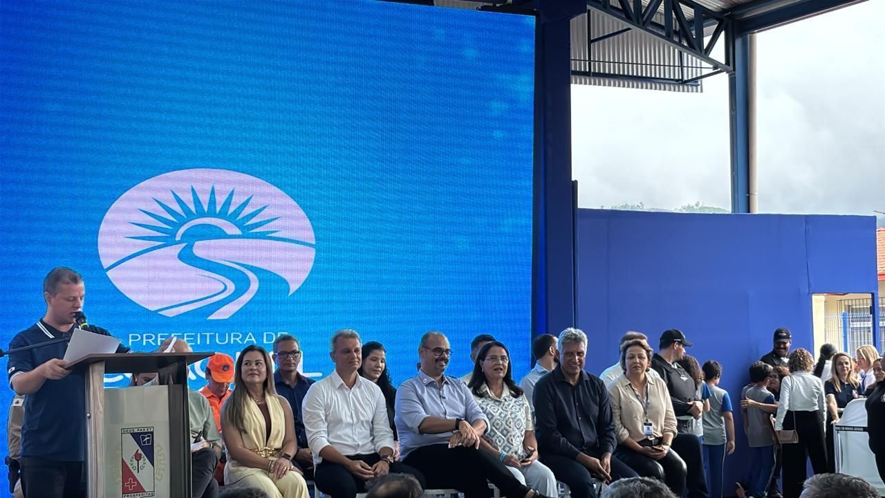 Inauguração da Escola do Futuro em Coronel Fabriciano conta com presença do vice-governador de MG