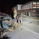 Motorista morre em acidente com caminhão na Zona da Mata; veja imagens