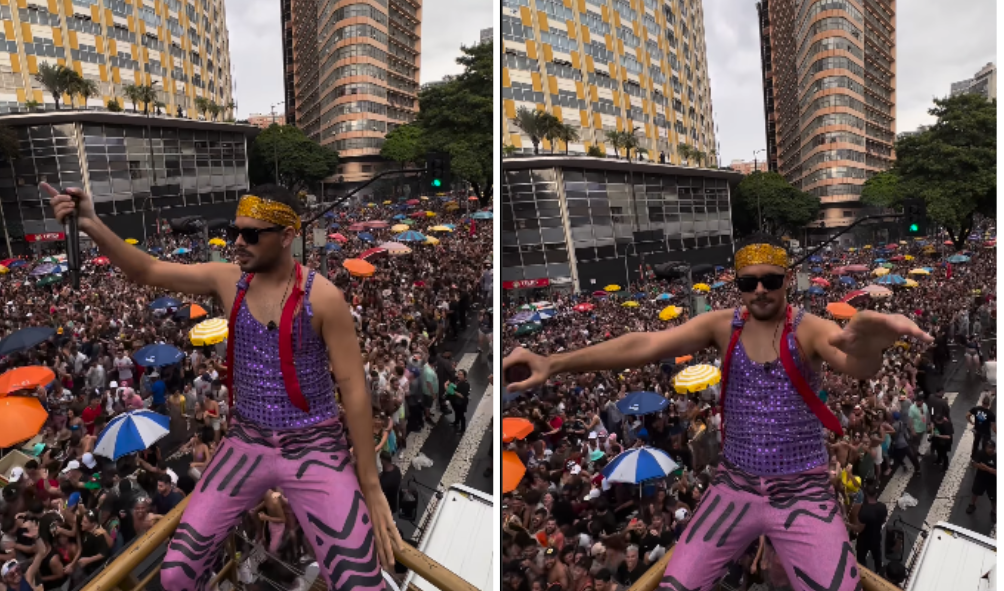 Pedro Sampaio: debaixo de chuva, cantor arrasta multidão no pós Carnaval de BH